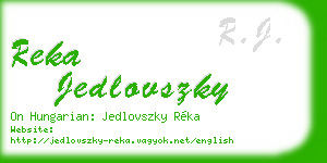 reka jedlovszky business card